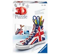 Ravensburger Puzzle 3D Sneaker Union Jack – Pot à crayons – 108 pièces, sans colle, dès 8 ans