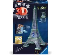Ravensburger Puzzle 3d Tour Eiffel Phosphorescente 50 Ans - Des 10 Ans - 216p Numérotées A Assembler Sans Colle - 11591