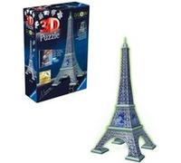 Ravensburger – Puzzle 3D Tour Eiffel phosphorescente 50 ans – 216 pcs sans colle – 10+ ans
