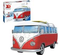 Ravensburger - Puzzle 3D Véhicules - Combi T1 Volkswagen - A partir de 8 Ans - 162 pièces numérotées à Assembler sans Colle - Accessoires de Finition Inclus - 12516