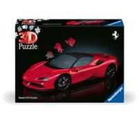 Ravensburger - Puzzle 3D Véhicules - Ferrari SF90 Stradale avec Grille de Construction - A partir de 8 Ans - 108 pièces numérotées à Assembler sans Colle - Accessoire de Finition Inclus - 11576