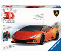 Ravensburger - Puzzle 3D Véhicules - Lamborghini Huracan Evo Edition orange - A partir de 8 ans - 108 pièces numérotées à assembler sans colle - Accessoires de finition inclus - 11238