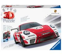 Ravensburger - Puzzle 3D Véhicules - Porsche 911 GT3 Cup Salzburg avec grille de construction - A partir de 10 ans - 108 pièces numérotées à assembler sans colle - Accessoire de finition inclus -11558