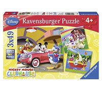 Ravensburger Puzzle enfant Tout le monde aime Mickey - Disney - 3 x 49 pièces - Dès 5 ans