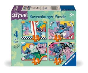 Ravensburger - Puzzle 4 en 1 évolutif - Disney Stitch | Fille ou garçon dès 3 ans - Puzzle de qualité supérieure - Carton épais et résistant - Lot de 4 puzzles évolutifs