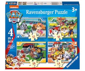 Ravensburger - Puzzle 4 en 1 évolutif - Pat'Patrouille | Fille ou garçon dès 3 ans - Puzzle de qualité supérieure - Carton épais et résistant - Lot de 4 puzzles évolutifs