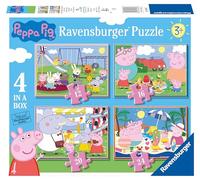 Ravensburger - Puzzle 4 en 1 évolutif - Peppa Pig | Fille ou garçon dès 3 ans - Puzzle de qualité supérieure - Carton épais et résistant - Lot de 4 puzzles évolutifs