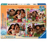 Ravensburger - Puzzle 4x100 pièces - Aventures en Océanie | Fille ou garçon dès 5 ans - Puzzle de qualité supérieure - Carton épais et résistant - Lot de 4 puzzles