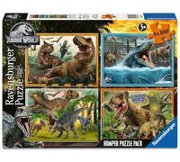 Ravensburger - Puzzle 4x100 pièces - Bienvenue dans Jurassic World | Fille ou garçon dès 5 ans - Puzzle de qualité supérieure - Carton épais et résistant - Lot de 4 puzzles