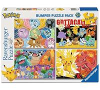 Ravensburger - Puzzle 4x100 pièces - Nos Amis Les Pokémon | Fille ou garçon dès 5 ans - Puzzle de qualité supérieure - Carton épais et résistant - Lot de 4 puzzles