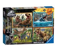 RAVENSBURGER Puzzle 4x100el Jurassic World Stoßstange Pack 056194 Ravensburger