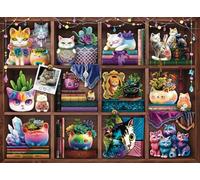 Ravensburger - Puzzle 500 pièces - Chats et plantes succulentes - Adultes et enfants dès 12 ans - Puzzle de qualité supérieure - Nature - 12000874