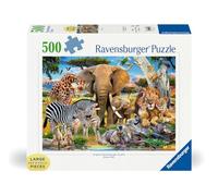 Ravensburger - Puzzle 500 pièces Format Large - Les bébés de la Savane - Adultes et Enfants dès 12 Ans - Puzzle de qualité supérieure - 12001026