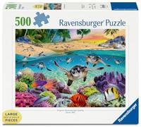Ravensburger Puzzle 500 pièces Grand format - Les bébés tortues de mer - Dès 12 ans - 17456
