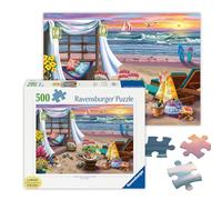 Ravensburger - Puzzle 500 pièces Format Large - Soirée sur la Plage - Adultes et Enfants dès 12 Ans - Puzzle de qualité supérieure - 16792
