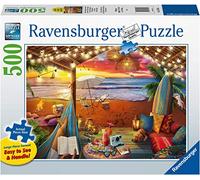 Ravensburger - Puzzle 500 pièces - Grandes pièces - Coucher de Soleil | Puzzle de 500 pièces, grand format 70 x 50 cm, pour adultes de 14 ans et plus, facile à manipuler et idée cadeau.