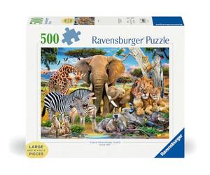 Ravensburger - Puzzle 500 pièces - Grandes pièces - Les bébés de la Savane