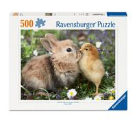 Ravensburger Puzzle 500 pièces – Lapin et Poussin (Collection bébés Animaux) – dès 12 ans