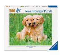 Ravensburger Puzzle 500 pièces Les frères Golden Retriever – Collection Bébés Animaux – Dès 12 ans