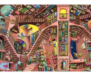 Ravensburger - Puzzle 500 pièces - Librairie Sens Dessus Dessous | Adulte et enfant dès 12 ans - Puzzle de qualité supérieur - Pièces uniques et assemblage parfait - Détente et relaxation
