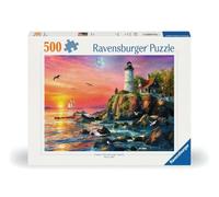 Ravensburger Puzzle 500 pièces – Phare au coucher du soleil – Qualité supérieure – Dès 12 ans