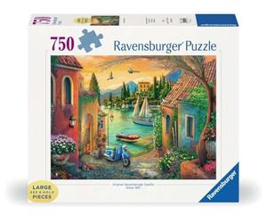 Ravensburger - Puzzle 750 pièces - Grandes pièces - Lac idyllique de Côme