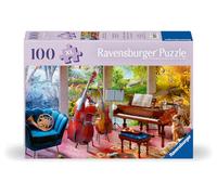 Ravensburger - Puzzle Adulte - 100 pièces - Bien être & Puzzle - Musique - Pièces Plus épaisses, Grand modèle d'image et Support Inclus - Puzzle de qualité supérieure fabriqué en Europe - 12001366