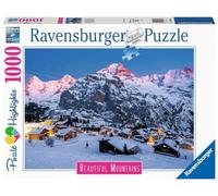Ravensburger Puzzle Adulte 1000 p - L‘Oberland Bernois, Mürren (Puzzle Highlights) - Adultes, Enfants dès 14 Ans - Puzzle de qualité supérieure - Paysages - 17316