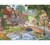 Ravensburger Puzzle adulte 1000 pièces - Leisure Days No.13 : Lazy Days by the Stream par l'artiste Steve Crisp