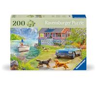 Ravensburger - Puzzle Adulte - 200 pièces - Bien être & Puzzle - Maisons - Pièces Plus épaisses, Grand modèle d'image et Support Inclus - Puzzle de qualité supérieure fabriqué en Europe - 12001370