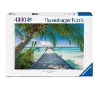 Ravensburger Puzzle 4000 pièces - Plage de rêve aux Maldives - Dès 14 ans