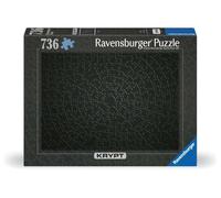 Ravensburger - Puzzle Adulte 736 Pièces - Puzzle Krypt Black - Adultes et enfants à partir de 14 ans - Puzzle de qualité supérieure - Challenge monochrome - 12000054