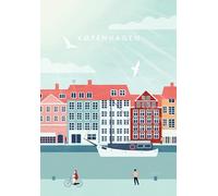 Ravensburger - Puzzle Adulte débutant - Puzzle Moment - 300 pièces - Copenhague - Activité détente - Cadeau Adulte - Puzzle de qualité supérieure - 12000769