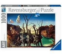 Ravensburger - Puzzle Adulte - Puzzle 1000 p - Art Collection - Cygnes se reflétant en éléphants/Salvador Dali - 17180