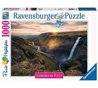 Ravensburger - Puzzle Adulte - Puzzle 1000 p - La Cascade Háifoss, Islande (Puzzle Highlights) - 16738