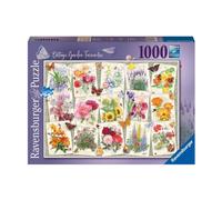 Ravensburger - Puzzle Adulte - Puzzle 1000 pièces - Affiches de Fleurs du Jardin