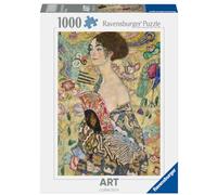 Ravensburger - Puzzle Adulte - Puzzle 1000 pièces - Art Collection - La Dame à l’éventail/Gustav Klimt - Adultes et Enfants à partir de 14 Ans - Puzzle de qualité supérieure - 12001132