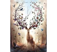 Ravensburger - Puzzle Adulte - Puzzle 1000 pièces - Cerf Fantaisie - Adultes et Enfants à partir de 14 Ans - Puzzle de qualité supérieure - Animaux & Fantaisie - 12000459