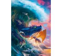 Ravensburger - Puzzle Adulte - Puzzle 1000 pièces - La Course du Dragon - Adultes et Enfants à partir de 14 Ans - Puzzle de qualité supérieure - Fantastique - 12000622