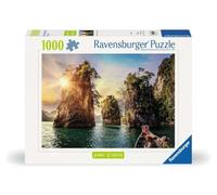 Ravensburger - Puzzle Adulte - Puzzle 1000 pièces - Lac de Cheow LAN, Thaïlande - Adultes et Enfants à partir de 14 Ans - Puzzle de qualité supérieure - Paysage & Nature - 12000001