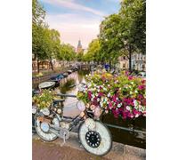 Ravensburger - Puzzle Adulte - Puzzle 1000 pièces - Vélo et Fleurs à Amsterdam - Adultes et Enfants à partir de 14 Ans - Puzzle de qualité supérieure - Evasion - 12000780