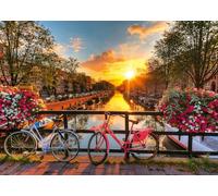 Ravensburger - Puzzle Adulte - Puzzle 1000 pièces - Vélos à Amsterdam - Adultes et enfants à partir de 14 ans - Puzzle de qualité supérieure - Villes & Pays - 12000662