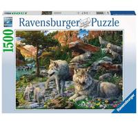Ravensburger - Puzzle Adulte - Puzzle 1500 p - Loups au Printemps - 16598