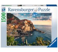 Ravensburger - Puzzle Adulte - Puzzle 1500 p - Vue sur les Cinque Terre - 16227