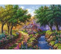 Ravensburger - Puzzle Adulte - Puzzle 1500 pièces - Cottage au Bord de la rivière - Adultes et Enfants à partir de 14 Ans - Puzzle de qualité supérieure 80x60cm - Paysage & Nature - 12000735