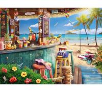 Ravensburger - Puzzle Adulte - Puzzle 1500 pièces - Le bar du bord de plage - Adultes et enfants à partir de 14 ans - Puzzle de qualité supérieure 80x60cm - Evasion - 12000743