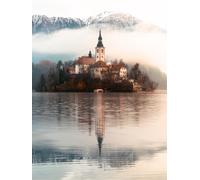 Ravensburger - Puzzle Adulte - Puzzle 1500 pièces - L'ile des voeux, Bled, Slovénie - Adultes et Enfants à partir de 14 Ans - Puzzle de qualité supérieure 80x60cm - Villes & Monuments - 12000740