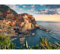 Ravensburger - Puzzle Adulte - Puzzle 1500 pièces - Vue sur Les Cinque Terre - Adultes et Enfants à partir de 14 Ans - Puzzle de qualité supérieure 80x60cm - Paysage & Nature - 12000705