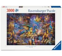 Ravensburger - Puzzle Adulte - Puzzle 3000 pièces - La bibliothèque des savoirs enchantés - Adultes et Enfants à partir de 14 Ans - Puzzle de qualité supérieure fabriqué en Europe - Livres - 12001418