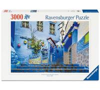 Ravensburger - Puzzle Adulte - Puzzle 3000 pièces - Le Maroc en Bleu - Adultes et Enfants à partir de 14 Ans - Puzzle de qualité supérieure fabriqué en Europe - 12001893